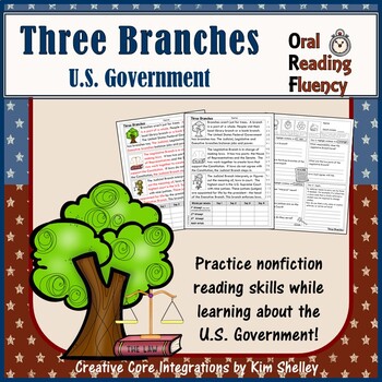 Preview of Government Nonfiction Fluency - Three Branches