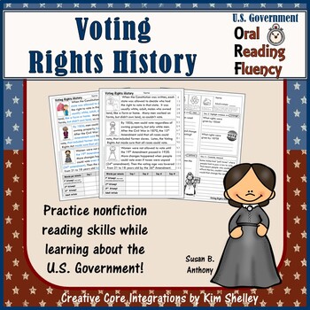 Preview of Government Nonfiction Fluency - Voting Rights