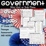 Government & Officials Mini-Unit or Sub Plans (Mayor, Gove