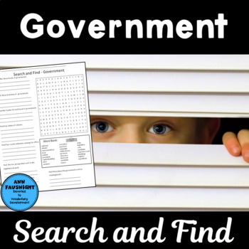Preview of Government Word Search