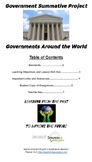 Government Summative Project: Governments Around the World