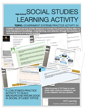 Preview of Government Systems Learning Activity: GOVERNMENT 04 (Canadian Curriculum)