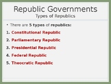 Government Systems [Republics]