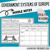 Government Systems of Europe (GSE SS6CG3)