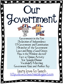 Preview of Government Unit Grades 2-4