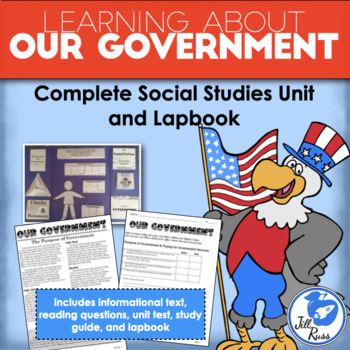 Preview of Government Unit with Informational Text and Lapbook
