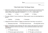 Government Video Study Guide: The Hunger Games