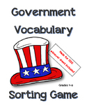 Government Vocabulary Sorting Game