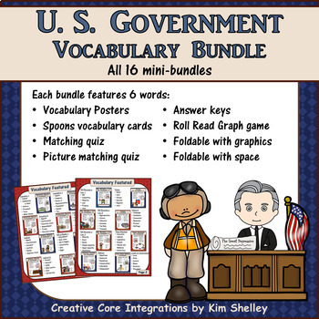 Preview of Government Vocabulary Super BUNDLE