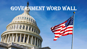 Preview of Government Word Wall