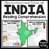 Government and Cities of India Reading Comprehension Works