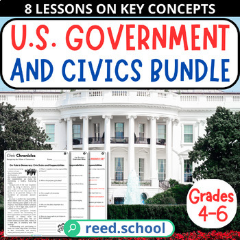 Preview of Government and Civics Bundle: Essential U.S. Systems + Principles for Grades 4-6