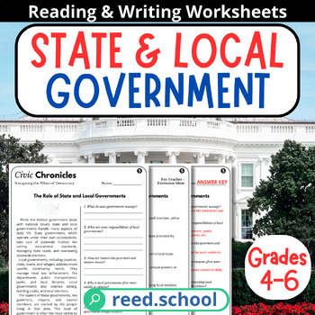 Preview of Government and Civics: State/Local Government Overview Lesson for Grades 4-6
