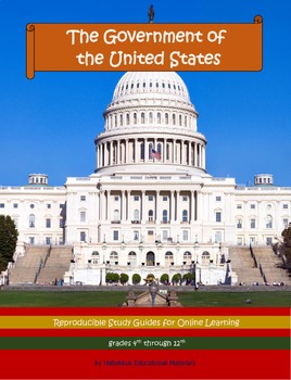 Preview of Government of the United States: Reproducible Study Guides for Online Learning