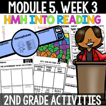 Preview of Who Are Government's Leaders Mod 5 Wk 3 HMH Into Reading 2nd Grade Print Digital