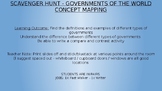 Governments Around the World - Scavenger Hunt