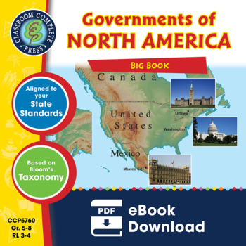 Preview of Governments of North America BIG BOOK - BUNDLE