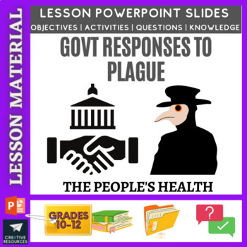 Govt. Responses to Plague by Cre8tive Resources | TPT