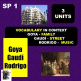 Goya, Gaudí, Rodrigo; 3 interdisciplinary culture units - 