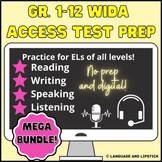 Gr. 1-12 WIDA ACCESS 2.0 ESL Test Prep Bundle: Set 1
