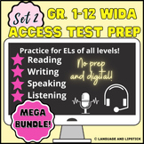 Gr. 1-12 WIDA ACCESS 2.0 ESL Test Prep Bundle: Set 2