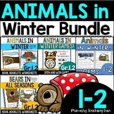 Gr. 1,2  Animals in Winter Science and Literacy Bundle for