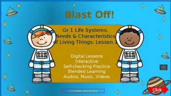 Preview of Living Things Part 1: No Prep digital lessons, activities, experiments & more