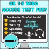 Gr. 1-5 WIDA ACCESS 2.0 Elementary ESL Test Prep Bundle: Set 1