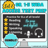 Gr. 1-5 WIDA ACCESS 2.0 Elementary ESL Test Prep Bundle: Set 2
