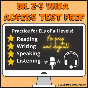 Preview of Gr. 2-3 WIDA ACCESS 2.0 ESL Test Prep: Set 1