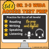 Gr. 2-3 WIDA ACCESS 2.0 ESL Test Prep: Set 2