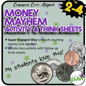 Preview of Money Activity - Super Fun Way to introduce algebra to 2-4th graders