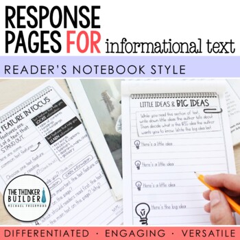 Preview of Reading Response Pages for Informational Text