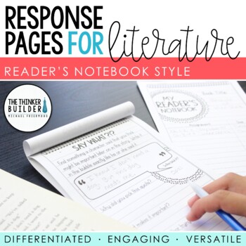 Preview of Reading Response Pages for Literature