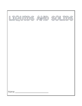 Preview of Gr. 2 Ontario Science Unit: Properties of Liquids and Solids (States of Matter)