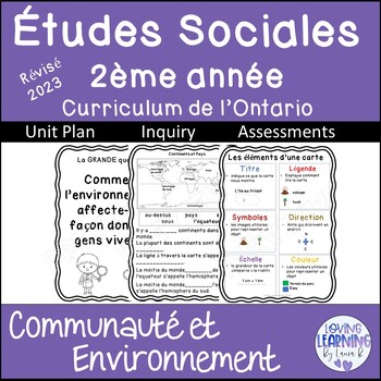 Preview of 2023 Ontario Social Studies Grade 2 Unit B in French Etudes Sociales  PDF  GS