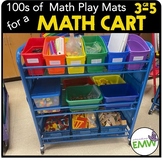 Gr 3-5 Complete Math Cart for manipulatives and math stati