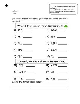 Preview of Gr 3 Place Value! Common Core aligned- Differentiated + project + math monster