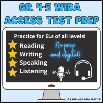 Preview of Gr. 4-5 WIDA ACCESS 2.0 ESL Test Prep: Set 1