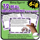Circumference Task Cards - Deep Thinking, Real Life, and A