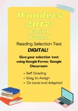 Gr 5 Wonders 2017: Unit 1 Week 1 Selection Test/GOOGLE FOR