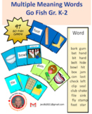 Gr K-2 MULTIPLE MEANING WORDS GO FISH.