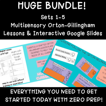 Preview of Gr. K-2: OG l SOR l Structured Phonics Lessons & Slides Units 1-5+BUNDLE PPT/PDF