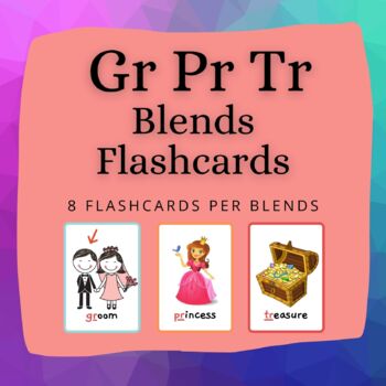 Preview of Gr, Pr, Tr Blends Flashcards