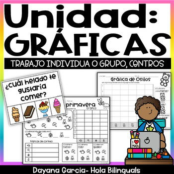 Preview of Gráficas- graphing in Spanish