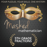 Gr5 Grade Fractions Printable & Digital Review Game Activity