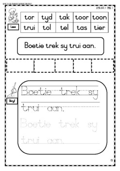 afrikaans graad 1 kwartaal 2 klanke en handskrif werkboek tpt