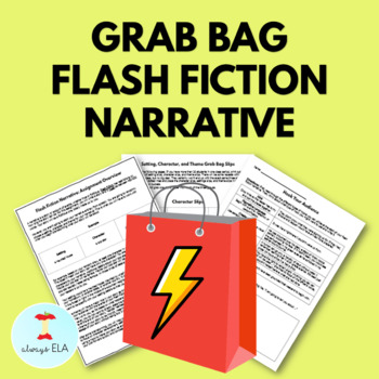 Preview of Grab Bag Flash Fiction Narrative Writing Unit