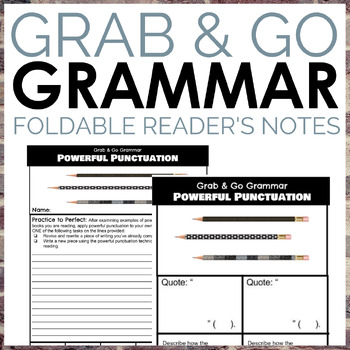 Preview of Grammar Foldables Grammar Worksheets: Learn Grammar from Authors!