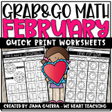 Grab & Go Math: February (2ND GRADE)